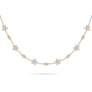 Necklace Red Carpet Trilogy Fairy Flower 18K Gold And Diamonds