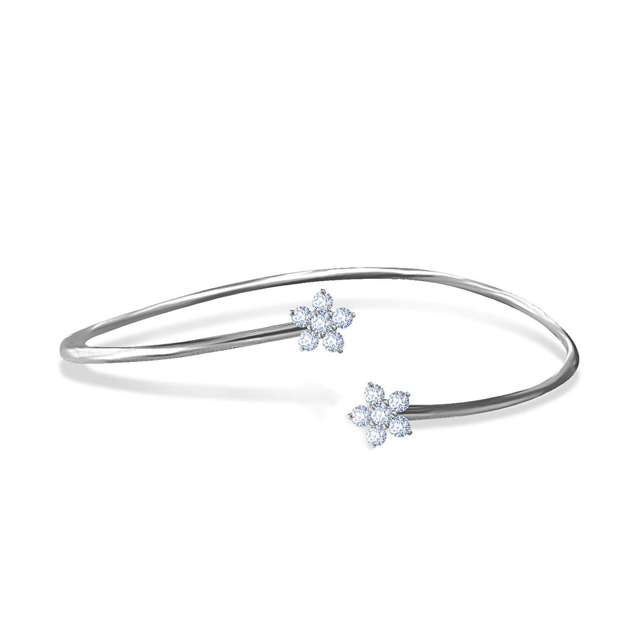 Bangle Twisted Sakura 18k gold and diamond