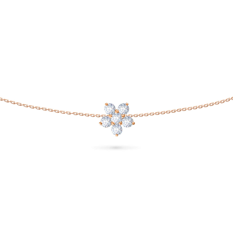 Choker Fairy Flower 18K Gold And Diamonds
