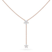 Necklace Red Carpet Fairy Flower 18K Gold And Diamonds