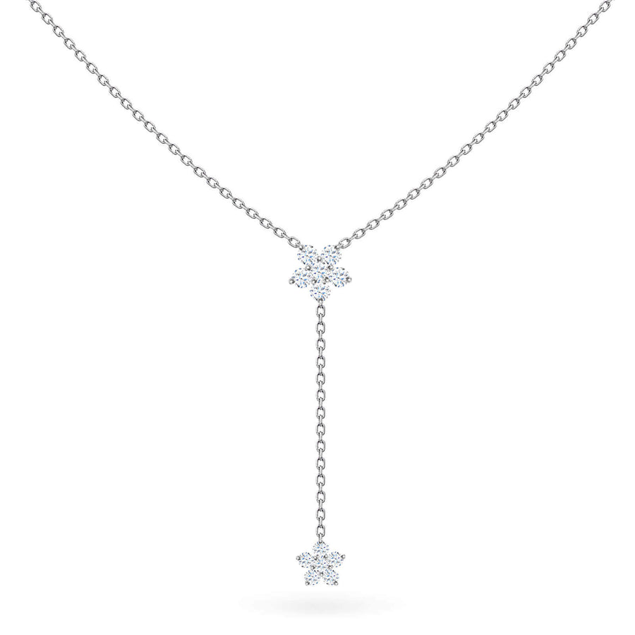 Necklace Red Carpet Fairy Flower 18K Gold And Diamonds