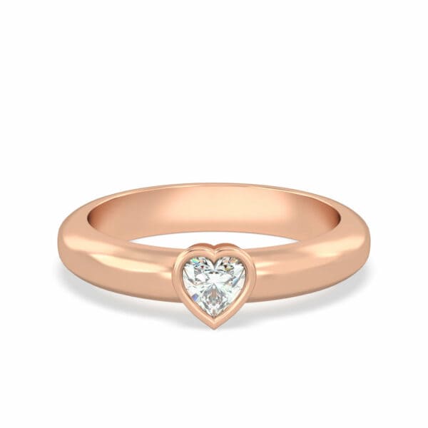 Ring Sugar Heart 18K Gold And Diamonds