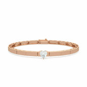 Bangle Chiara Heart Cut Diamonds, 18K Gold