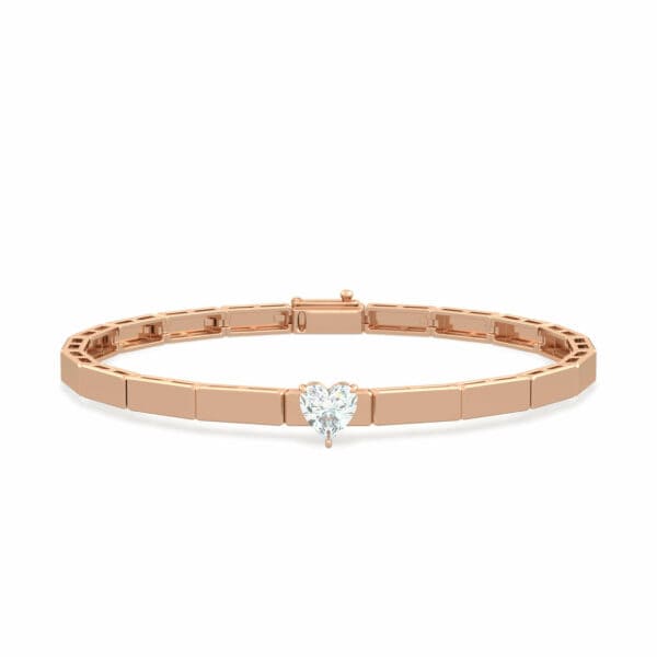 Bangle Chiara Heart Cut Diamonds, 18K Gold