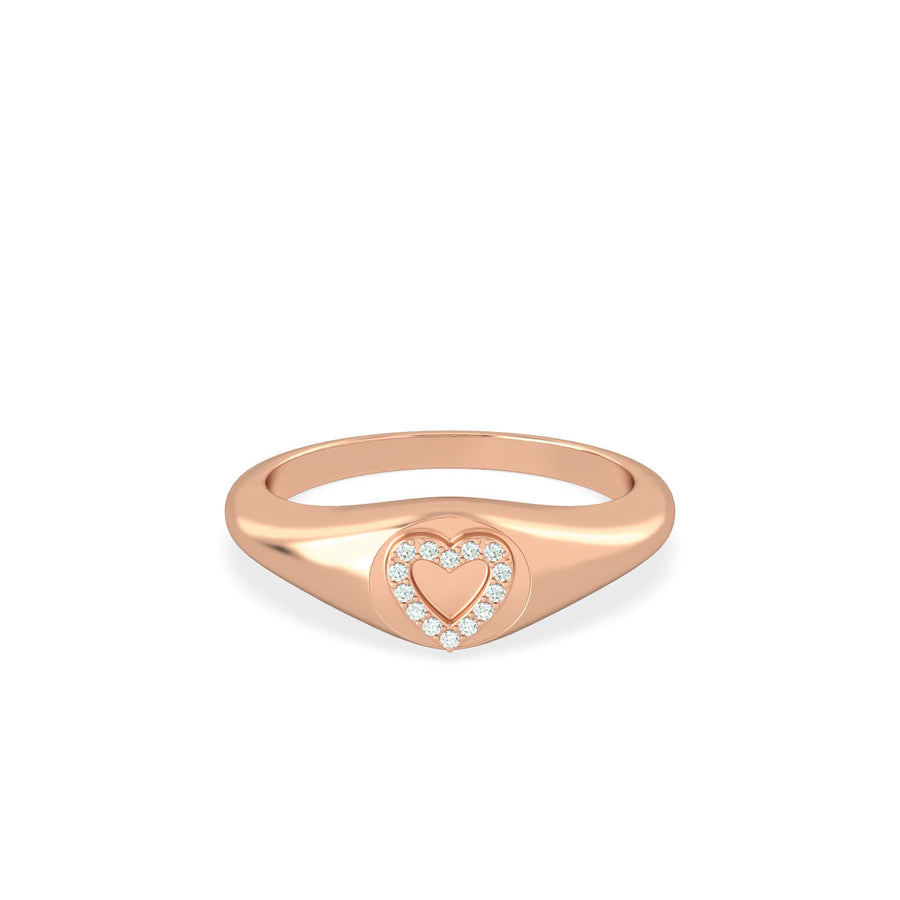 Ring Versailles Heart 18K Gold And Diamonds
