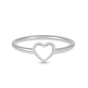 Ring Diamonds Heart 18K Gold And Diamonds