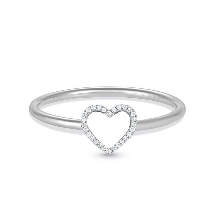Ring Diamonds Heart 18K Gold And Diamonds