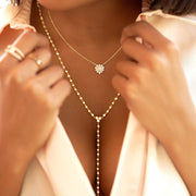 Necklace Sunny Morning Heart 18K Gold And Diamonds