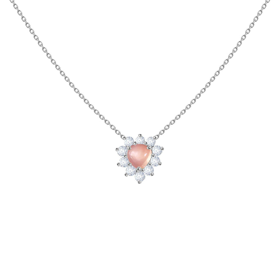 Necklace Sunny Morning Heart 18K Gold And Diamonds