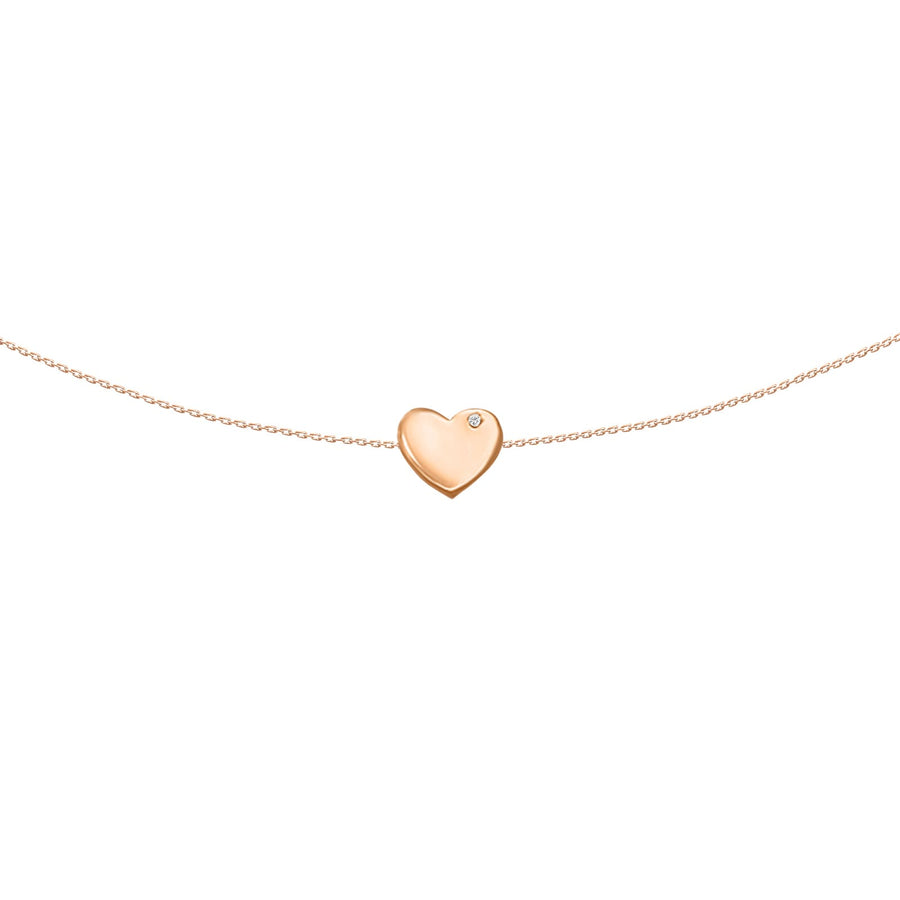 Choker Full 18K Gold Heart