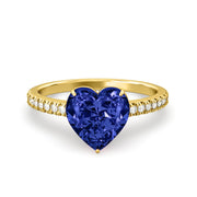 Ring Coco Heart Love, 18K Gold And Diamonds – Ruby | Sapphire | Emerald