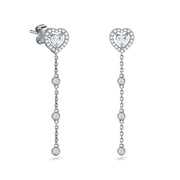 Earrings Verona Heart Cut Diamond, 18K Gold