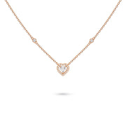 Necklace Verona Heart Cut Diamond, 18K Gold