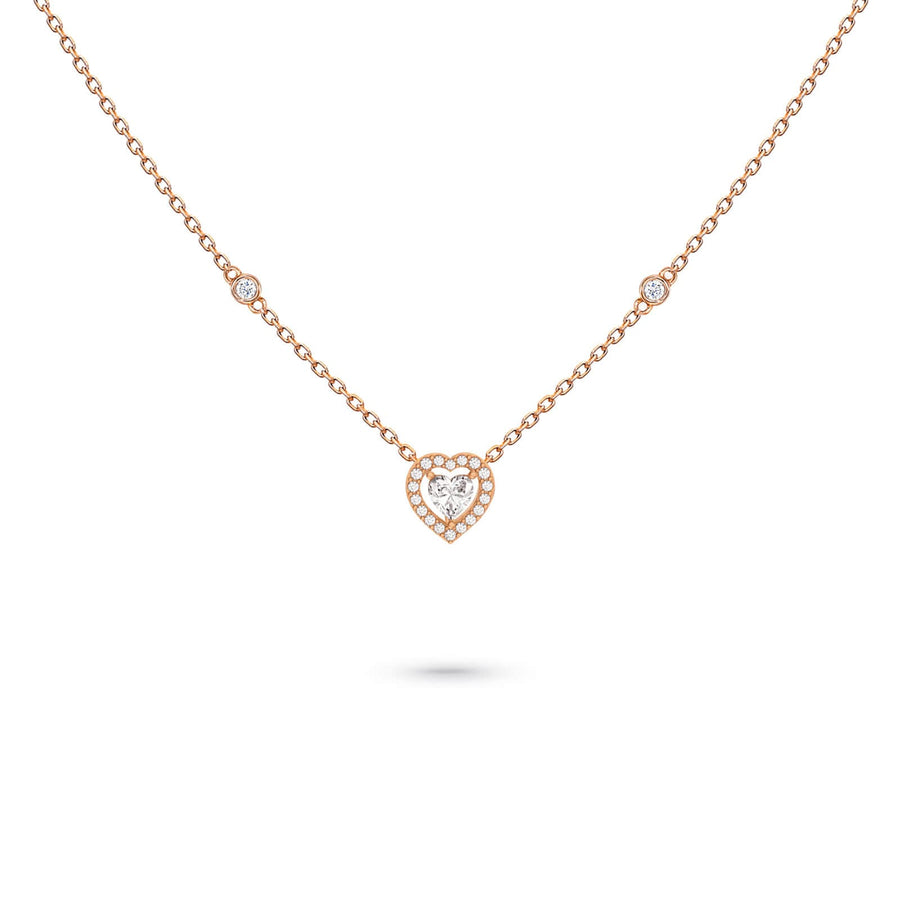 Necklace Verona Heart Cut Diamond, 18K Gold