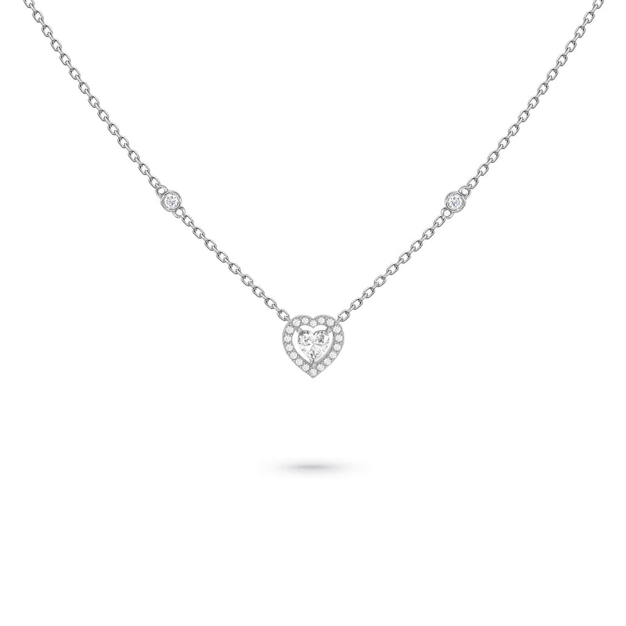 Necklace Verona Heart Cut Diamond, 18K Gold