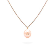 Necklace Pearl Letter, 18K Gold