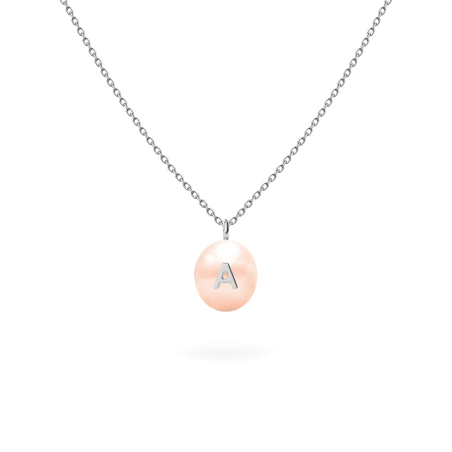 Necklace Pearl Letter, 18K Gold
