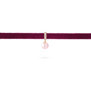Choker Velvet Pearl 18K Gold And Diamonds