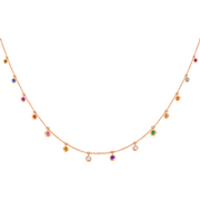 Necklace Rainbow Droplets 18K Gold