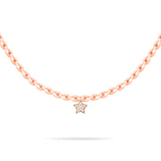 Choker Pearls Little Star Diamond And 18K Gold