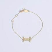 Final Jump Obstacle 18K Gold with Diamonds